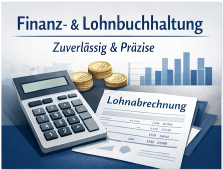 Grafik die darstellt das Finanz- und Lohnbuchhaltungen angeboten werden.
