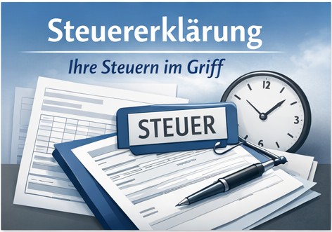 Grafik die darstellt das Steuerklärungen erstellt werden
